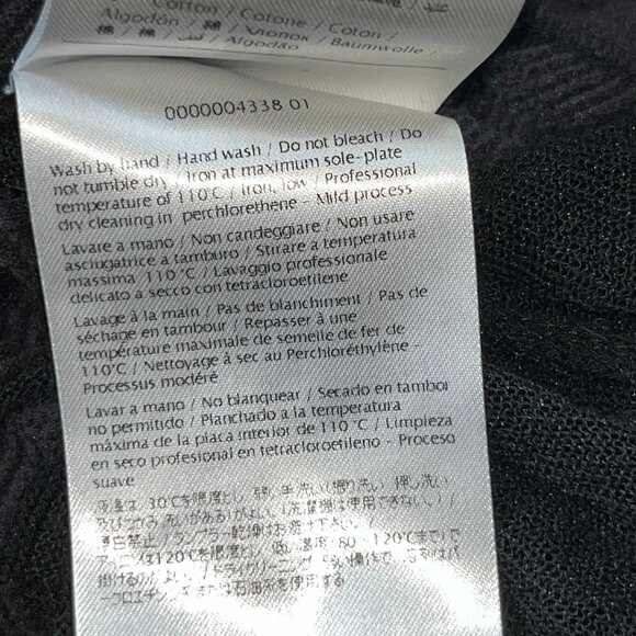 MISSONI BLACK ZIG ZAG PATTERN MESH OPEN CARDIGAN MADE IN ITALY EUC IT48 = US 12 - Picture 14 of 15